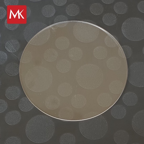 แผ่นอะคริลิค วงกลม ใส  ขนาด 8.2 cm.