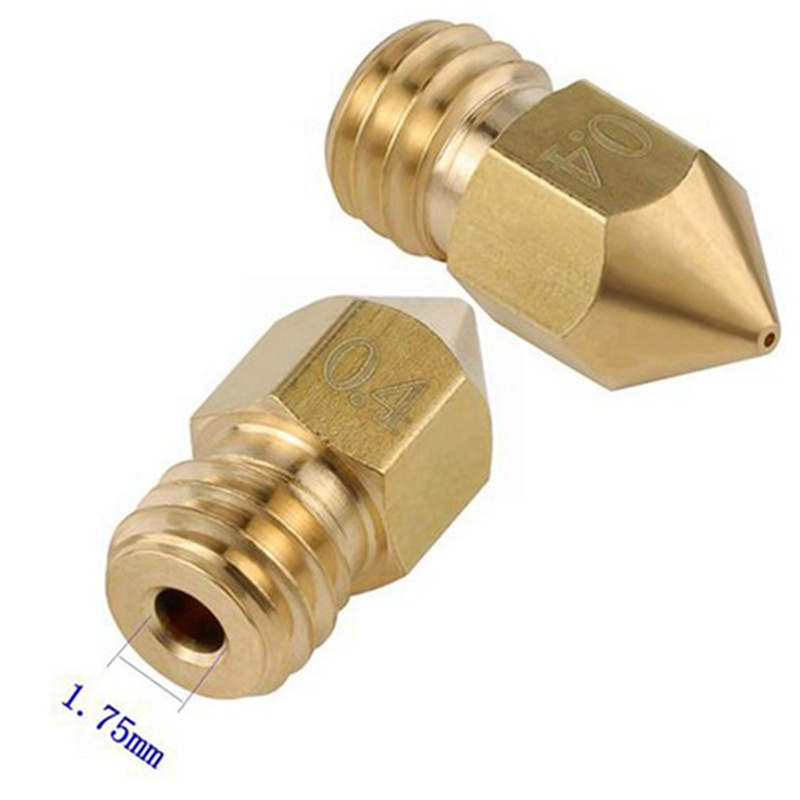 34 Pcs 3D Printer Nozzle Extruder 0.4mm MK8 Hardened Steel Nozzle Multi-Size Brass Nozzle for Ender-3 CR-10 3D Printer #5