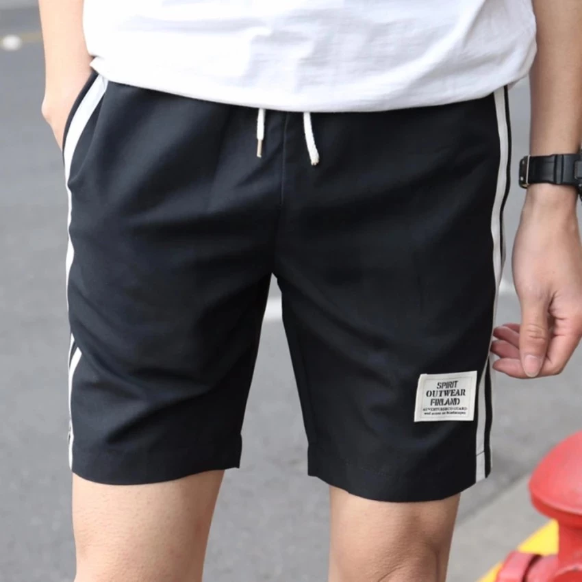 กางเกงลำลองขาสั้นผู้ชาย สีดำ thumbnail 4
