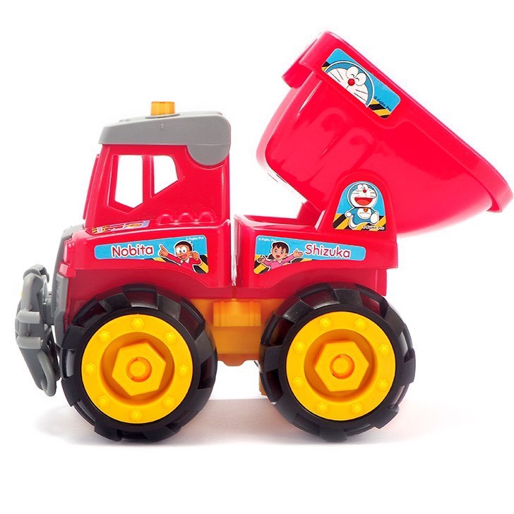 Doraemon ลิขสิทธิ์แท้ ชุดรถบรรทุก รถตัก ก่อสร้าง DIY โดราเอมอน พร้อมกล่อง Doraemon DIY truck รถเด็กเล่น ของเล่นทราย ราคา ถูกที่สุด ดีลบีเคเค แกลเลอรีภาพที่ 4