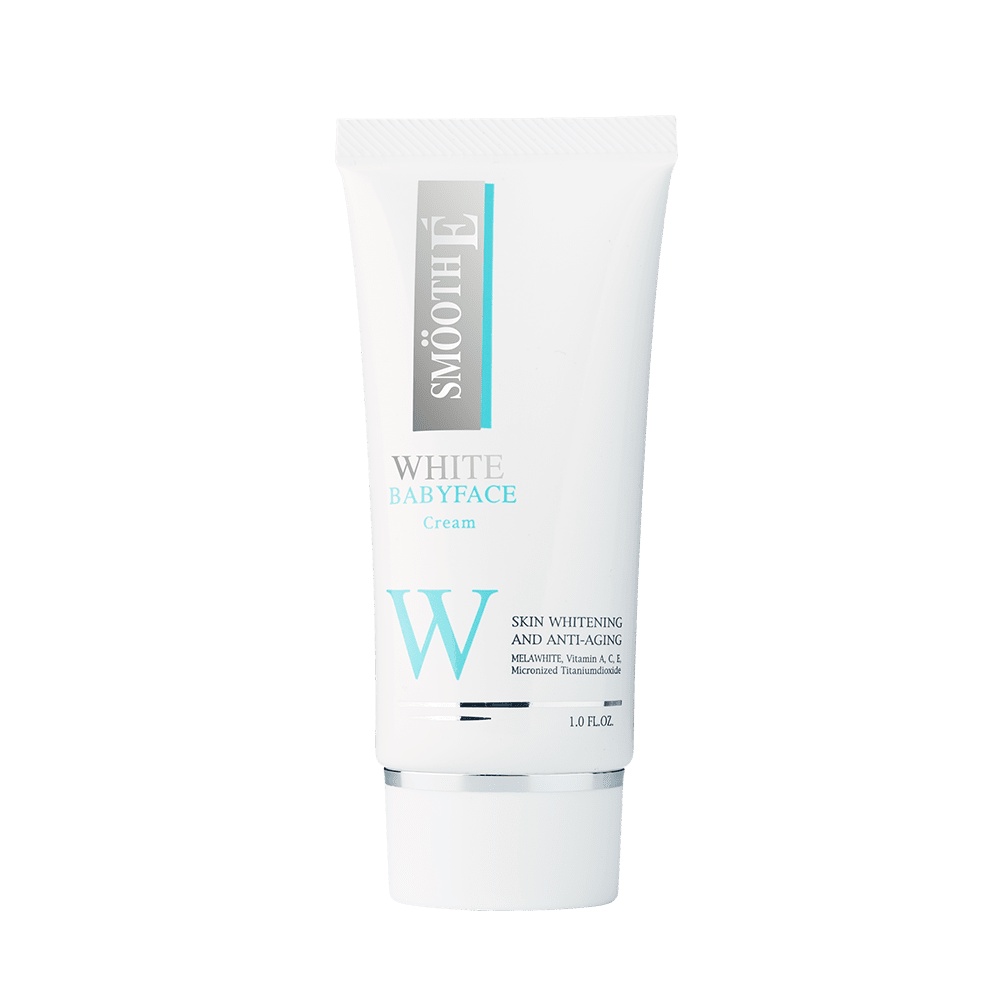 Smooth E White Babyface Cream ครีมบำรุงผิว เพื่อผิวขาวเนียนใส ไร้จุดด่างดำ 12 กรัม Exp.10/12/2025