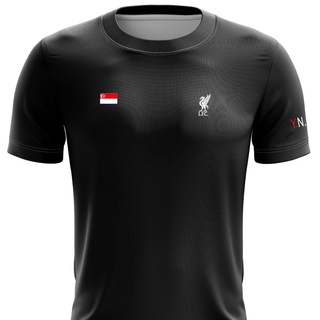 เสื้อยืด ลายธง Liverpool FC แห้งเร็ว XS - 7XL (ธง YNWA SG)