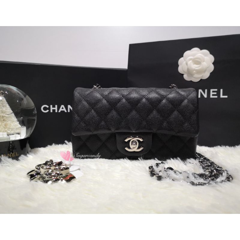 Chanel mini8 black caviarshw