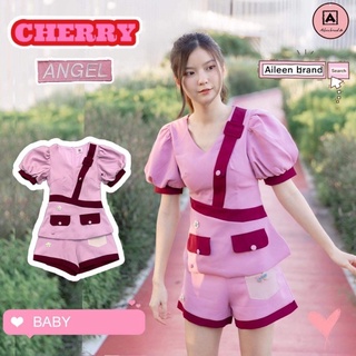 ชุดset 2 ชิ้น เสื้อ+กางเกง มือ1 ป้ายห้อย งานป้าย Aileen size xs,L ราคา 419฿