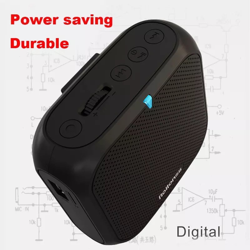 (ไมค์wireless,รองรับFM) Rolton K400FM ไมค์ลอย ไมค์ไร้สาย ไมค์ช่วยสอน ลำโพงพกพา ลำโพง ไมค์ลอย  K400 FM