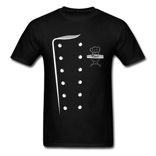 Chef Costume Design T-shirt Print Men Cooks T Shirt Uniform Tshirt O Neck Cotton Fabric Clothes Funny Tops &amp; Tees Top Qu