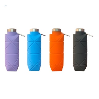 LIVI Leak Proof Collapsible Water Bottles 700ml Reusable Silicone Foldable Travel