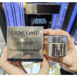 Lancome Absolue Soft cream / Rich Cream With Grand Rose Extracts 15ml  ครีมบำรุงตัวท็อป