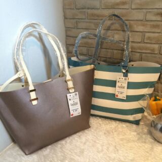 กระเป๋า Zara Metallic Tote.(outlet)