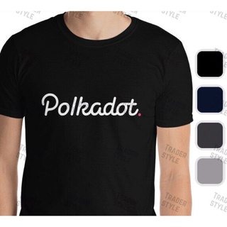 ขายดี เสื้อยืดลําลอง แขนสั้น พิมพ์ลายโลโก้ Polkadot Dot crypto merch hodl trader ของขวัญ IGepih48IIdmld59Size S-5XL