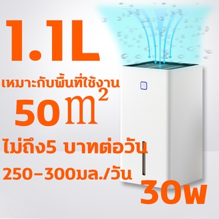 เครื่องลดความชื้น เครื่องดูดความชื้นในอากาศ nanjiren 1.1L 50 ตารางเมตร กำจัดเชื้อรา แบคทีเรีย