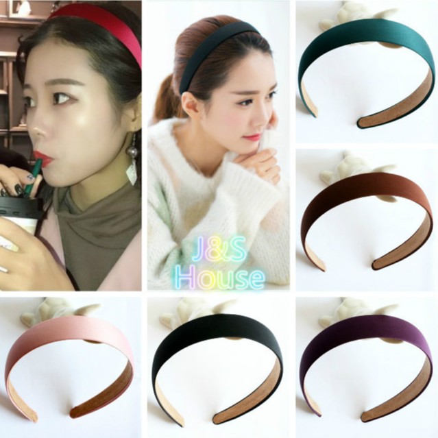 Headbands 12 บาท J011 ที่คาดผม ขอบกว้าง สีพื้น สไตล์เกาหลี เรียบง่าย เครื่องประดับ สําหรับผู้หญิง Fashion Accessories