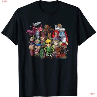 เสื้อยืดผ้าฝ้าย เสื้อยืดคอกลม แขนสั้น ผ้าฝ้าย 100% พิมพ์ลาย Nintendo Zelda Legend Nintendo Zelda สําหรับผู้ชาย