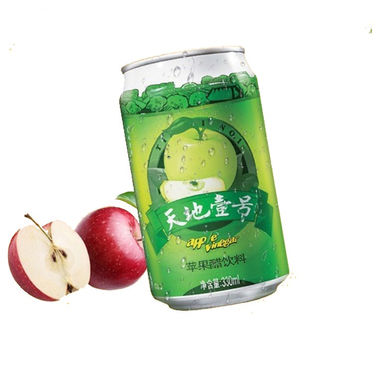 เครื่องดื่มแอปเปิ้ลไซเดอร์โซดา ดื่มง่ายไม่ต้องผสม อร่อยสายคลีนดีต่อสุขภาพ Apple Cider Vinegar 天地壹号苹果醋饮料 330ml Homechoice