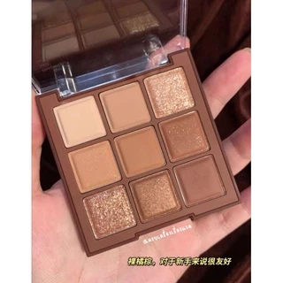 พาเลท ทาตา อายแชโดว์ Dikalu​ Chocolate​ Eyeshadow​ โทนน้ำตาลทอง ช็อคโกแลต​ เนื้อแมท เนื้อชิมเมอร์ สีสวย กันน้ำ ติดทน 4u2