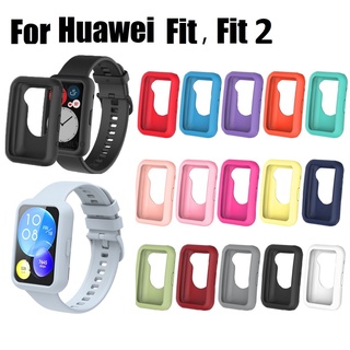 เคส Huawei Watch Fit 2 Case อ่อนนุ่ม ซิลิโคน เคส Huawei Watch Fit Cover Silicone Protection Cover เคส huaweiwatch fit 2 Case Huawei Fit Protective Case Cover for Huawei Watch Fit Accessory