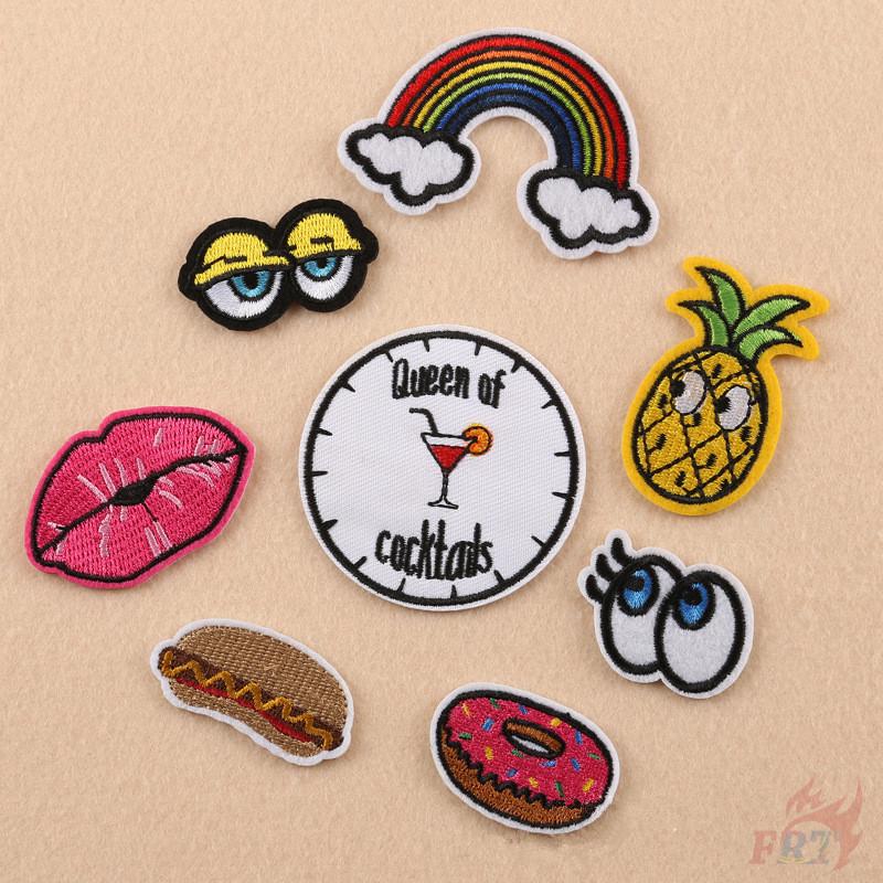 ☸ INS Patch ☸ 1Pc Patch Diy Iron-on/Sew-on Embroidered Clothes Badges Patch Apparel Applique