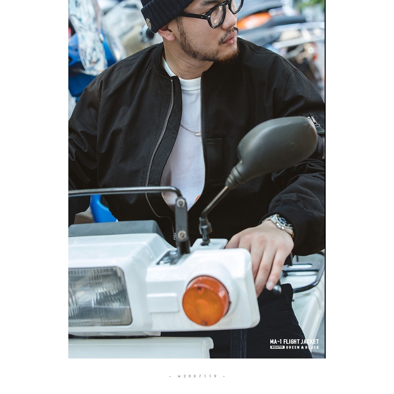 Retro American Driving Jacket MA-1 เครื่องบินระเบิดเสื้อลําลอง — صورة 4
