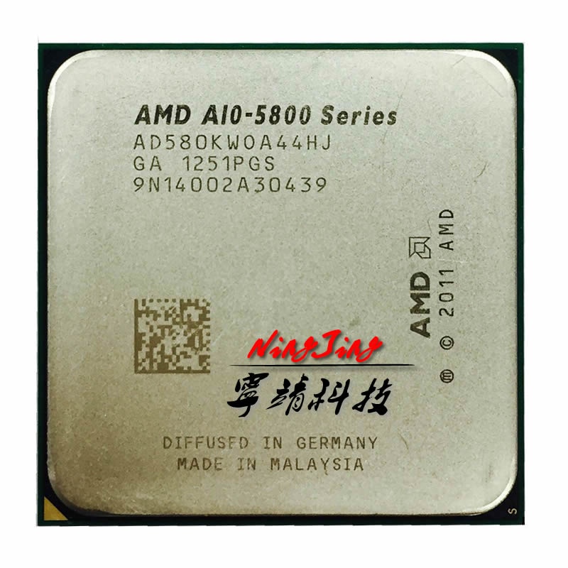 【Ĕanaф】ซ็อกเก็ต Amd A10-Series A10 5800K A10 5800 Quad-Core CPU Processor AD580KWOA44HJ AD580BWOA44HJ 0Socket FM2