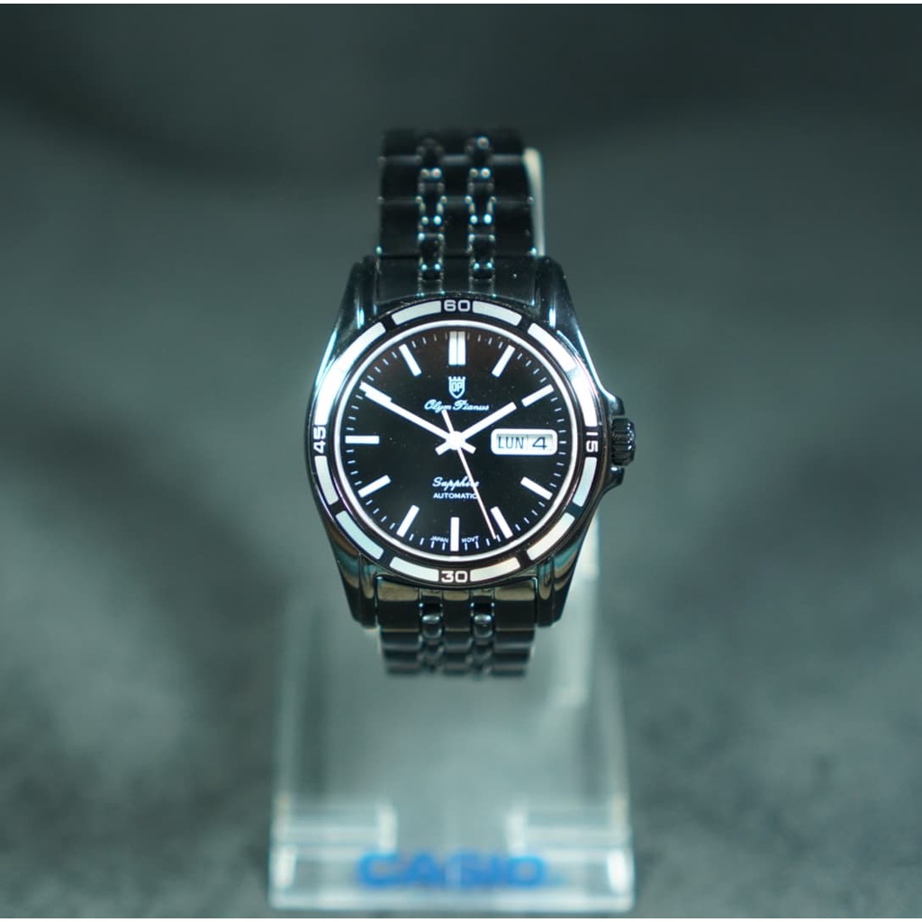 OP olym pianus sapphire นาฬิกาข้อมือผู้ชาย Automatic  รุ่น 89325-07AM-306 ( ของแท้ประกันศูนย์ 1 ปี )