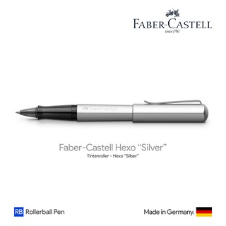 Faber-Castell Hexo "Silver" Rollerball Pen - ปากกาโรลเลอร์บอลล์ฟาเบอร์คาสเทล เฮ็กโซ่ สีเงิน