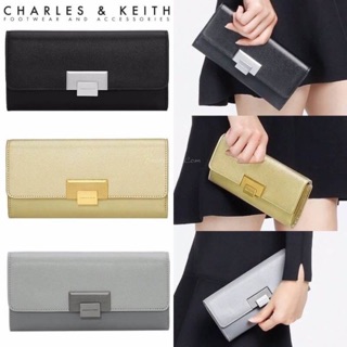 CHARLES &amp; KEITH TURN-LOCK WALLET