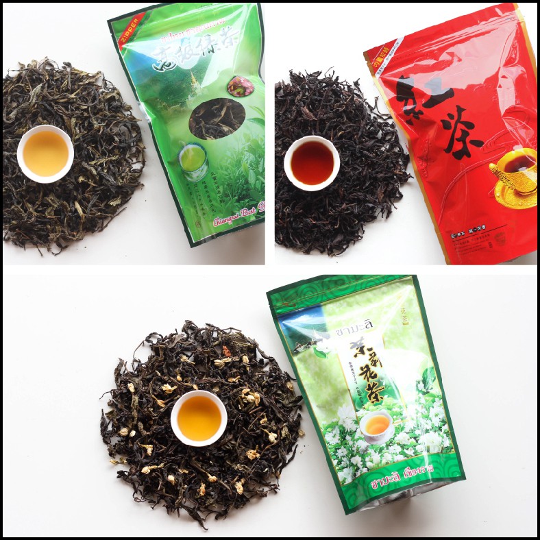ชาเขียว ชาแดง ชามะลิ ขนาด 100g ชาใบแท้ 100% Green Tea ชาไทย ชาจีน Black Tea หอม สดชื่น ชาดอยแม่สลอง