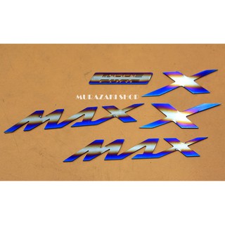 โลโก้แต่ง (สแตนเลส) ROTTAE X-MAX 300 เงิน-ไทเทเนียม ราคา650