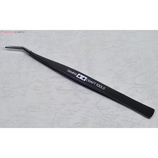 (พร้อมส่ง) แหนบโค้ง  TA74003 Angled Tweezers tamiya ที่คีบปากโค้ง ทามิย่า