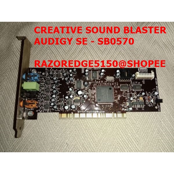 (ซาวน์ดการ์ดมือสอง) CREATIVE AUDIGY SE - SB0570 ใช้กับวินโดวส์11ได้