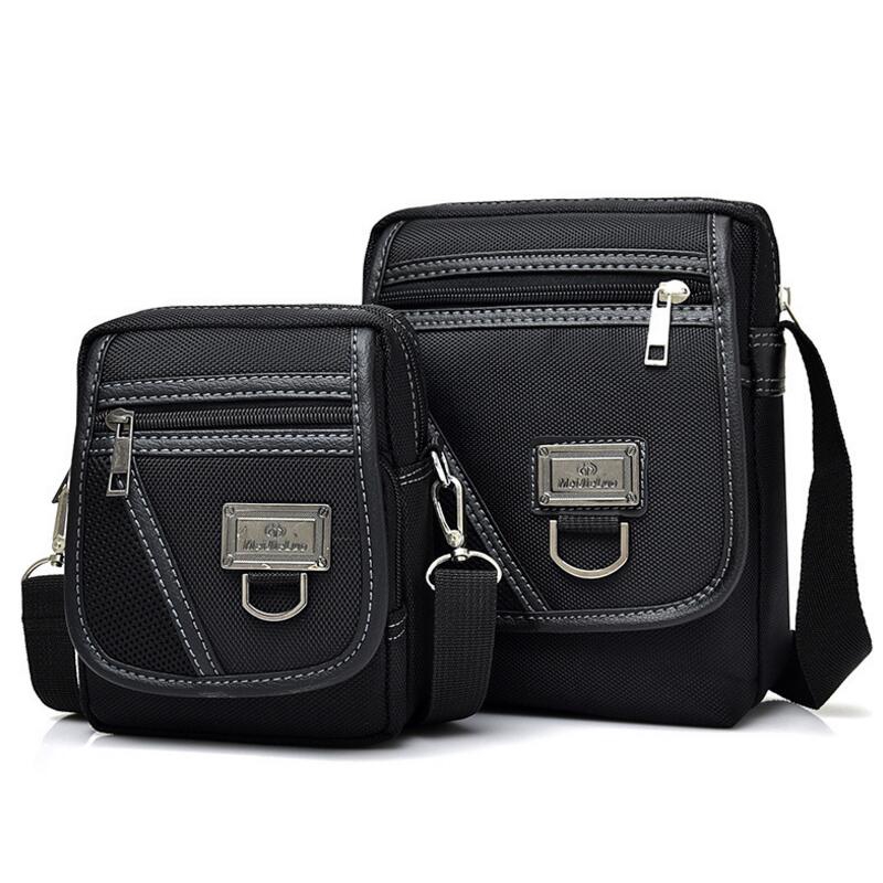 ใหม่ล่าสุดกระเป๋าผู้ชายMessengerกระเป๋าWateproofแฟชั่นไนลอนสีดําDesignerกระเป๋าสะพายDrop Shipping