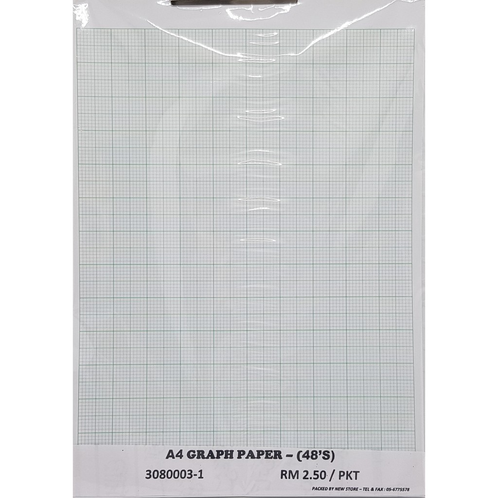 A4 GRAPH PAPER / KERTAS GRAPH (48 แผ่น / pkt)