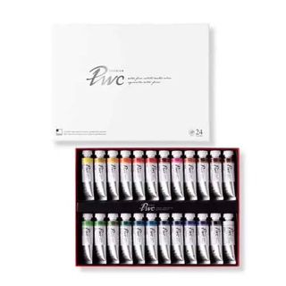 ShinHan PWC Color 15ml  24Tube SET (S1219150-0024) /เซ็ตสีน้ำเกรด Premium Artist ขนาด 15ml 24 สี ShinHan ประเทศเกาหลี