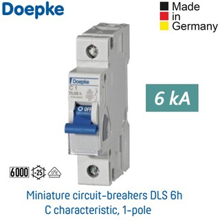 เซอร์กิตเบรกเกอร์ จากเยอรมัน:Circuit Breaker : MCB 1Pole 6kA : Doepke