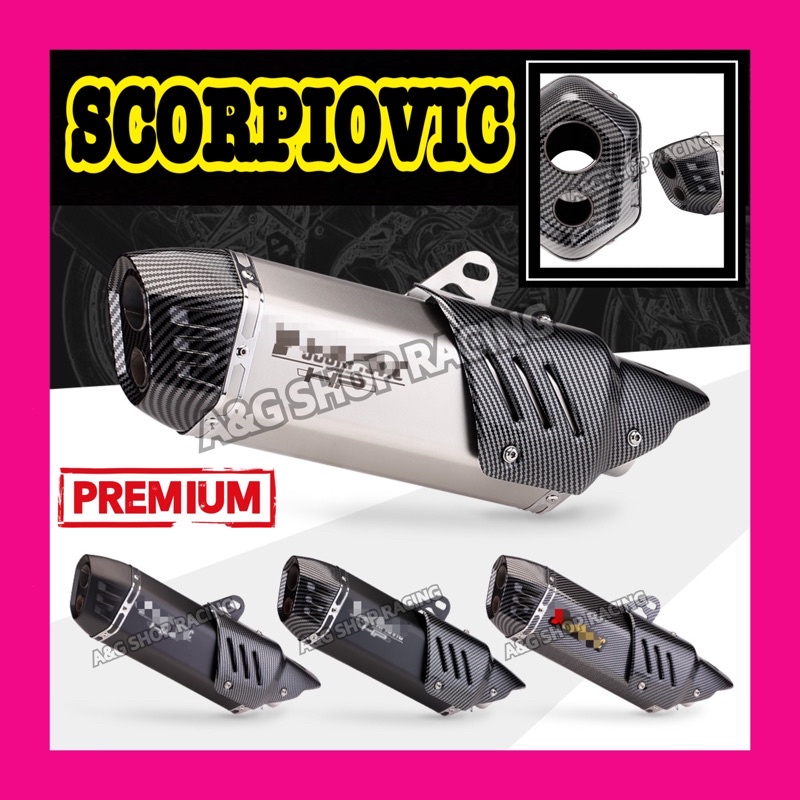 ปลายท่อSCORPIOVIC HP ท่อAK[คอ2นิ้ว]