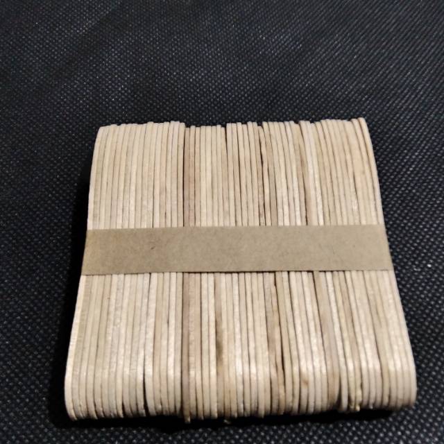 Wooden ice cream spoon