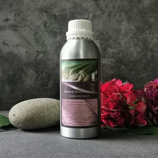 BYSPA น้ำมันนวดตัวอโรมา Aroma massage Oil กลิ่น ตะไคร้ Lemongrass 1,000 ml.