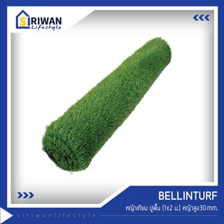 Bellinturf หญ้าเทียม  ความสูงของหญ้า 30mm. ใช้ปูพื้น ตกแต่งสวน ขนาด1x2เมตร รุ่นBNL2M30