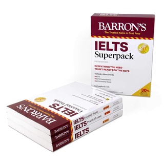 IELTS Superpack (Barrons Test Prep) Paperback หนังสือภาษาอังกฤษมือ 1 นำเข้า พร้อมส่ง