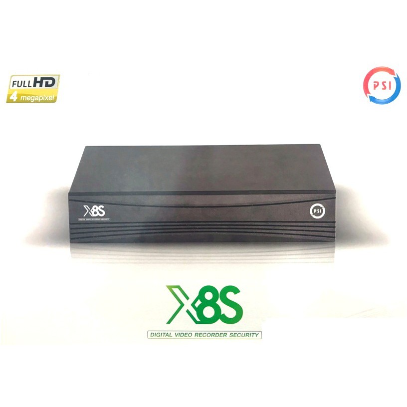 เครื่องบันทึกกล้องวงจรปิด XVR PSI รุ่น X8S (รองรับกล้องได้ 5 ระบบ AHD, TVI, CVI, CVBS, IP ใช้กับกล้อง Analog เก่าได้)