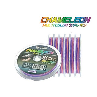 สาย PE PIONEER CHAMELEON สีมัลติคัลเลอร์ ม้วนละ 100 เมตร