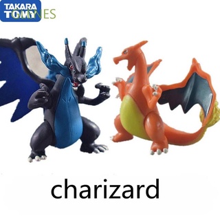 Glenes โมเดลฟิกเกอร์ การ์ตูนโปเกม่อน Charizard Charmeleon Venusaur Aggron Pikachu ขนาด 6-8 ซม. ของเล่นสําหรับเด็ก