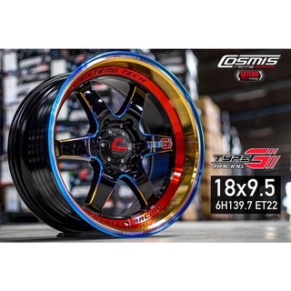 ล้อแม็กซ์ Cosmis Type R สี Limited titanium &amp; Matt black ขอบ 18 6h139