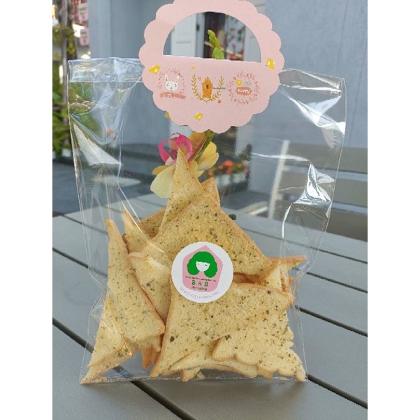 ขนมปังอบกรอบกระเทียมสาหร่าย4289&6395