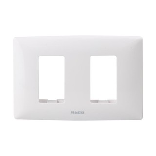 หน้ากาก หน้ากากสวิตซ์-ปลั๊ก ฝาครอบ สวิทซ์ 2ช่อง HACO AP-F002 WALL PLATE HACO AP-F0022-GANG