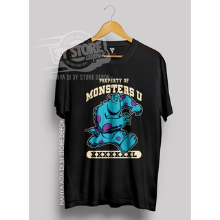 เสื้อยืดโอเวอร์ไซส์เสื้อยืด พิมพ์ลาย MONSTER INC Material COMBED 30S สําหรับผู้ชาย ผู้หญิง อายุ 3 ปีS-3XL