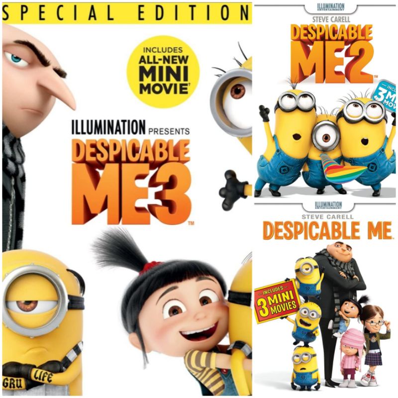 Despicable Me 3-Movie Collection dvd หนังราคาถูก  พากย์ไทย/อังกฤษ/มีซับไทย มีเก็บปลาย