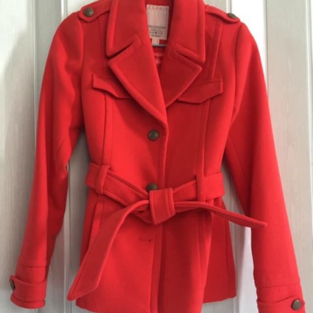 Super Sales!!! ESPRIT wool jacket RED ของใหม่