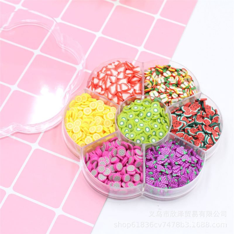 insDE Assorted Fruit Slices 90g Fimo Wheel Slime AcessoriesSlime ...