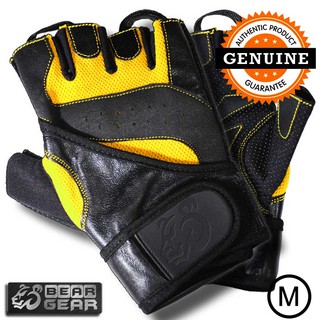 BEARGEAR ถุงมือยิมพร้อมสายรัดข้อมือ Gym Gloves with Wrist Wrap (M-size)